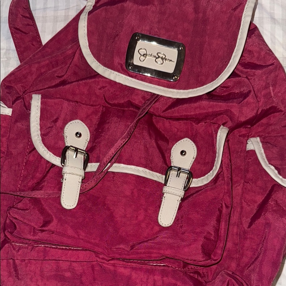 Jessica Simpson Magenta Backpack - Picture 4 of 5